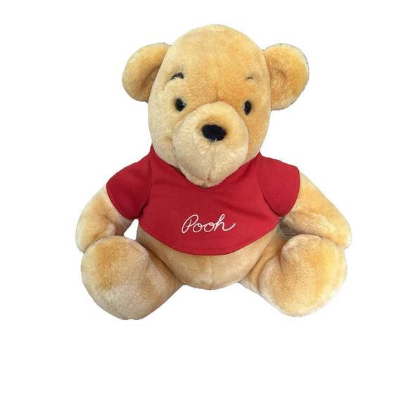 Winnie the Pooh Plush Doll Bear. DisneyLand Store Exclusive 14”. Red Shirt. - Picture 1 of 10